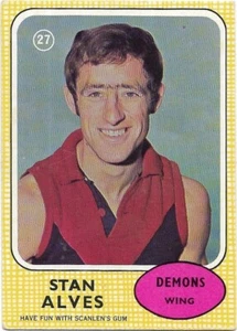 1970 Scanlens (27) Stan ALVES Melbourne - Picture 1 of 2