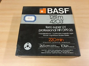 10" (26,50 CM) METAL REEL TAPE BASF DPR26 IN ORIGINAL BOX #606 - Picture 1 of 4