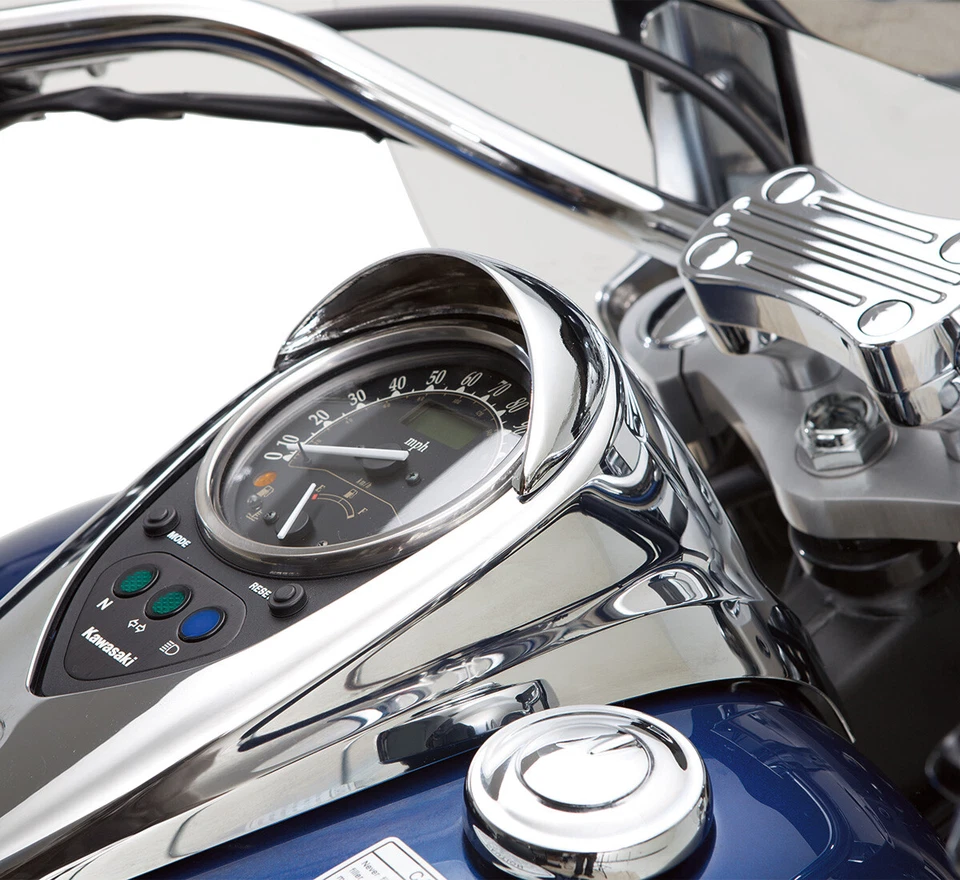 Visera velocímetro cromada Kawasaki OEM Vulcan 900 Classic 2006-2023 K53020-373 Foto 1 de 1