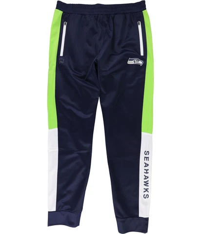 G-III Sports Mens Seattle Seahawks Athletic Track Pants, Blue, Large Cover