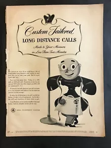 Anuncio vintage 1949 para sistema telefónico Bell - Imagen 1 de 1