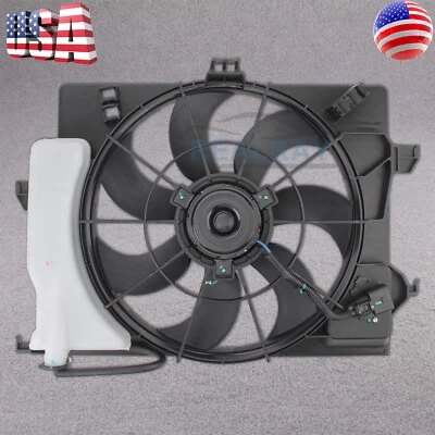 Radiator Condenser Fan Assembly For/Fit HY3115136 12-17 Hyundai Accent; Rio Rio5 - Image 1 of 4