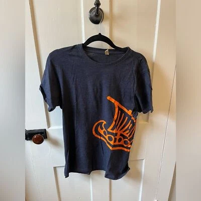 Camiseta Salvage Rammagerdin Azul Material Reciclado Barco Vikingo Manga Corta, M Foto 1 de 4