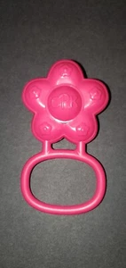 Muñeca vintage CPK Cabbage Patch niños sonajero color rosa intenso plástico ~4-1/4" - Imagen 1 de 4