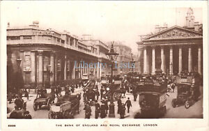 The Bank of England & Royal Exchange RPPC Postcard C87