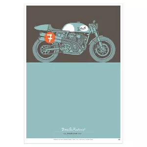 Deus Ex Machina Print Poster The American Custom Motorcycle - Picture 1 of 6