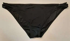 Parte inferior de bikini descarada Shade & Shore Sun Coast negra talla extra grande - Imagen 1 de 2