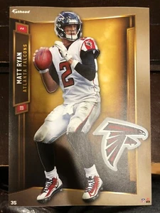 Matt Ryan Atlanta Falcons Logo Fathead Tradeables NFL 5x7 Decal - Picture 1 of 1