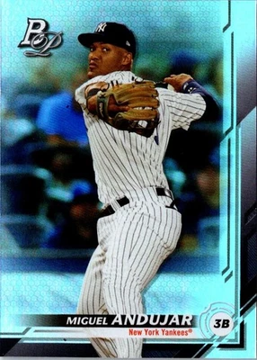 2019 Bowman Platinum Miguel Andujar #99 New York Yankees Baseball Card - Image 1 of 2