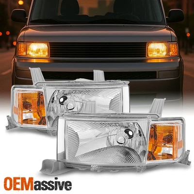 Fits 2004 2005 06 Scion xB bB Headlights HeadLamps Replacement Driver+Passenger - Image 1 of 4