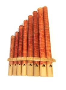 Hand Made Bamboo Pan Flute 8 Pipes - Picture 1 of 2