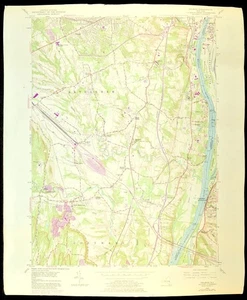 Delmar Map of Bethlehem New York Albany County Selkirk Glenmont Beckers Corners - Picture 1 of 9