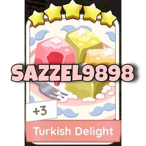 1 x Turkish delight 5⭐ sticker Monopoli_Go! - Top Seller - Picture 1 of 1
