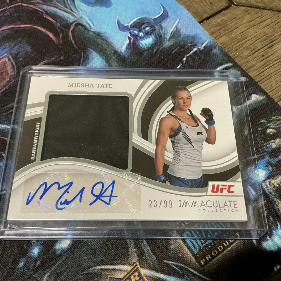 Miesha Tate 2023 Panini Immaculate Collection UFC Premium Mem Relic Auto 23/99 - Image 1 of 1