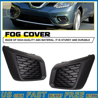 Fit Nissan 2014 Rogue 2015 2016 2X Front Fog Light Cover Left & Right Side LN — 第 1/4 张图片