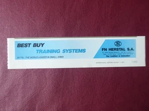 1990-92 PUB FN HERSTAL SA SMALL ARMS TRAINING SYSTEMS ORIGINAL AD - Imagen 1 de 1