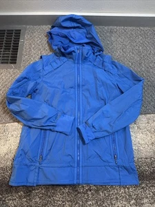Lululemon Jacke Hoodie abnehmbare Kapuze Gr. 12 blau schön siehe Fotos Damen - Bild 1 von 9