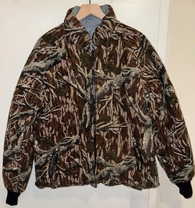Browning Puffer Jacket Camouflage Reversible Men’s Size Large Goose Down - Picture 1 of 10