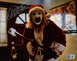 DAVID HOWARD THORNTON SIGNED 8x10 PHOTO ART THE CLOWN TERRIFIER RARE BECKETT BAS - Picture 1 of 2