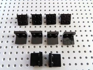 Lego 10 x Bracket Winkel Konverter 99207 1x2-2x2 invers negativ schwarz - Bild 1 von 1