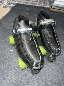Jackson Vantage Patines Cuádruples Blanco y Negro Ruedas Venenosas Viper - Talla 11 - Imagen 1 de 7