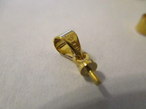 50 ~18 kgp cierres de fianza chapados en oro 12X4 mm con clavija roscada A44 - Imagen 1 de 5