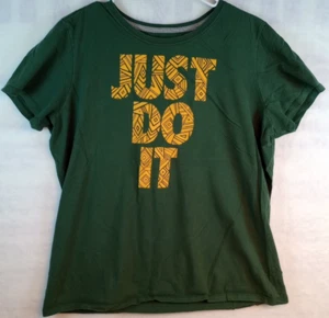 Camisa Nike Para Hombre 2XL Verde The Nike Camiseta Manga Corta Just Do It Calce Ajustado - Imagen 1 de 5