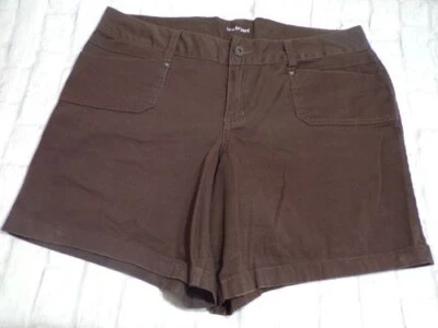Shorts feminino Lane Bryant tamanho 14 marrom mistura de algodão - Imagem 1 de 3