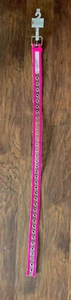 No Boundaries NoBo Large Pink Clear Grommet Belt Punk Style - 43” Length 1.5” - Picture 1 of 3