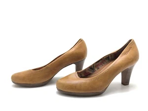 Tamaris Damen Pumps Gr. 37 High Heels Absatzschuhe Blockabsatz Komfort Braun - Bild 1 von 4