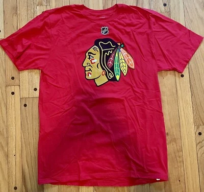 Camiseta deportiva Adidas de los Chicago Blackhawks de hockey Duncan Keith talla M Foto 1 de 2