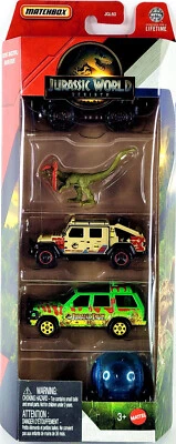 2025 Matchbox Jurassic World Rebirth 5-Pack | Ford Explorer | Dilophosaurus - Image 1 of 4