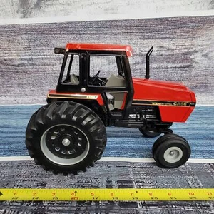 Vtg 1/16 scale 1985 Ertl Case IH 2594 diecast w/frontend tractor red/black Nice - Picture 1 of 10