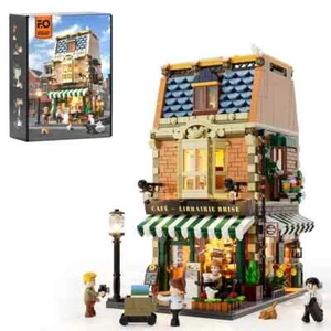 Funwhole F9031 - Book Cafe - Bookstore m. Beleuchtung - Neu - 1718 Teile - OVP - Bild 1 von 5