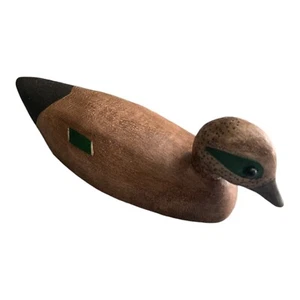 Carved Duck Wigeon, 5" Artist Signed & Numbered Wooden Sculpture, Collectible - Imagen 1 de 7