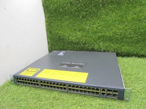 Cisco WS-C4948-S V06 48 Port Gigabit Ethernet Switch 4-Port SFP w/ Dual PSU #4C - Afbeelding 1 van 5