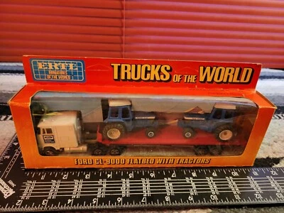 Ertl Ford CL-9000 w/ 2 Ford TW-20's 1/64 Diecast Semi & Tractor Replica  - Image 1 of 4