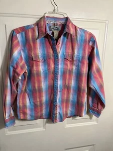 Wrangler Girls Pearl Snap Shirt. Long Sleeved. Size 14. - Picture 1 of 12