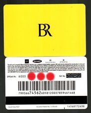 BANANA REPUBLIC Classic Logo, Black on Yellow ( 2021 ) Gift Card ( $0 ) V1