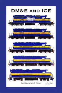 Poster Dakota, Minnesota & Eastern 11"x17" in tappetino 12" x 18" firmato Andy Fletcher - Foto 1 di 1