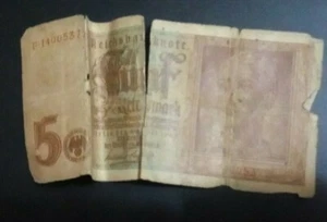 BANCONOTA DA COLLEZIONE TEDESCA - 5 REICHSMARCH - 1942 - Foto 1 di 1