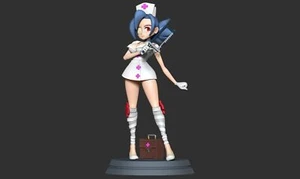 Skullgirls Valentine Modellino stampato in 3D - Foto 1 di 12