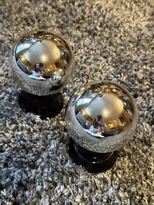 Pair Of Butler’s Gazing Balls-Chas. F. Zeller-Mercury Glass - Picture 1 of 4
