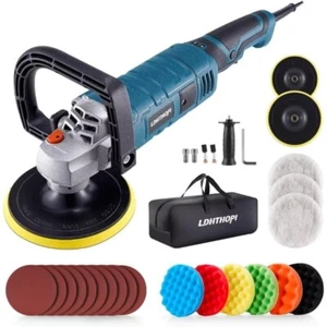 1600W 7 Inch/6 Inch Rotary Buffer Polisher Waxer 7 Variable Speed 1000-3500 RPM - Bild 1 von 7