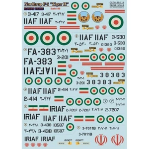 Print Scale 48-114 Decal Flugzeug 1:48 Northrop F5 TigerII Iranian Tigers Teil 2 - Bild 1 von 12