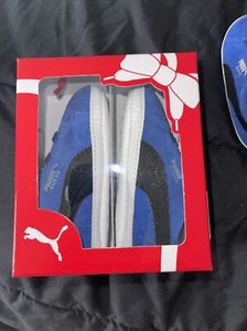 Puma Suede crib True Blue UK 4 EU 20 US 5C for 12-15 months baby shoes 13cm - Picture 1 of 9