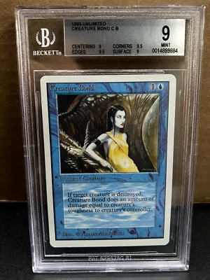 MTG BGS 9 Quad++ Unlimited Creature Bond Magic Graded MINT - Image 1 of 2