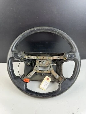 1990-1997 Mazda Miata Steering Wheel Black Leather OEM MX-5 Poor Conditon - Image 1 of 4