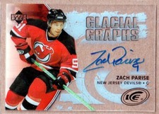 2005-06 Upper Deck Ice Glacial Graphs Zach Parise RC AUTO - New Jersey Devils
