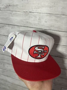 Vintage 90s San Francisco 49ers NFL Pinstripe Starter SnapBack Hat New with Tags - Picture 1 of 7